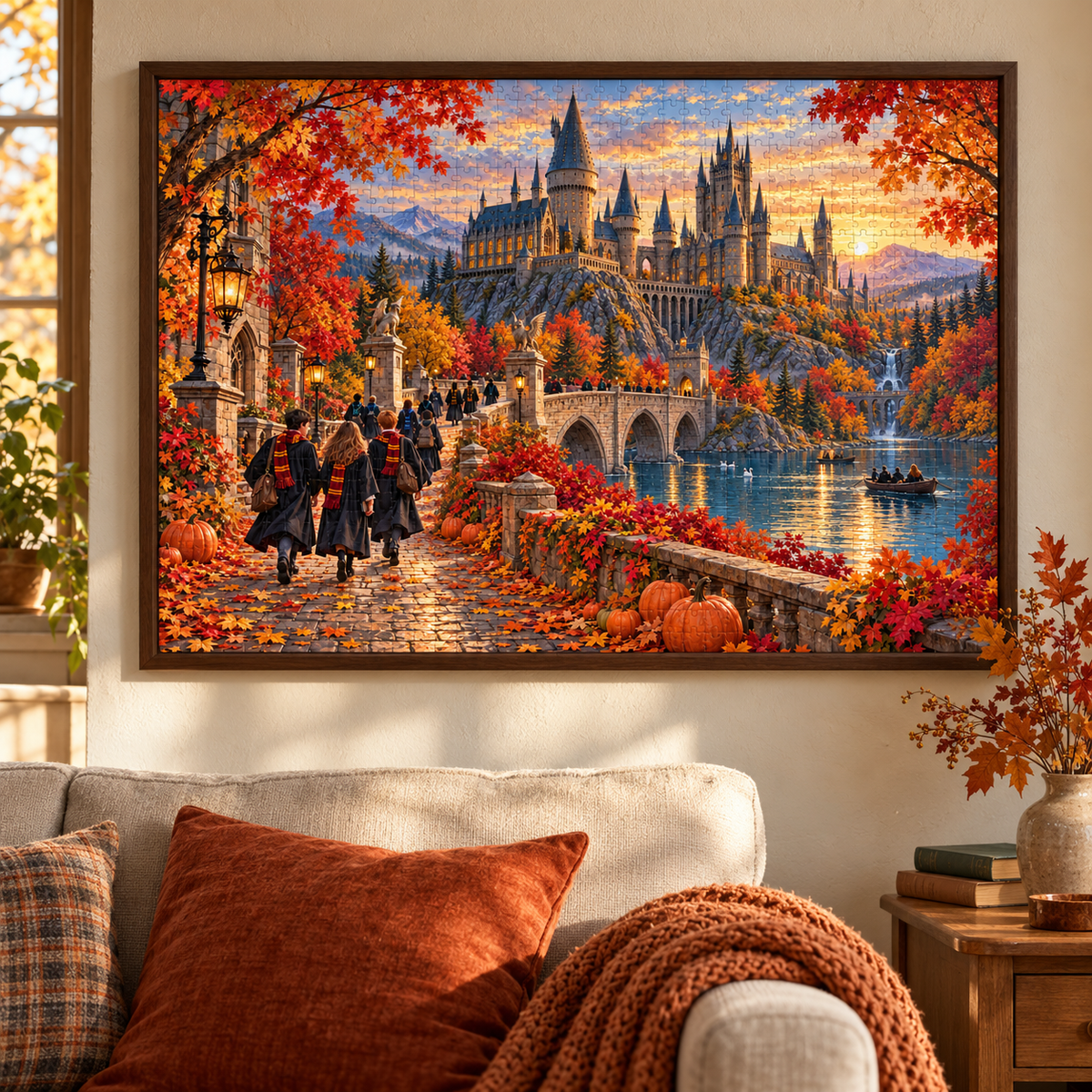 Autumn at Hogwarts Jigsaw Puzzle 🍂🏰