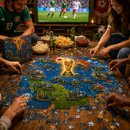 2026 World Cup Host Cities Journey - 500/1000 Piece Jigsaw Puzzle