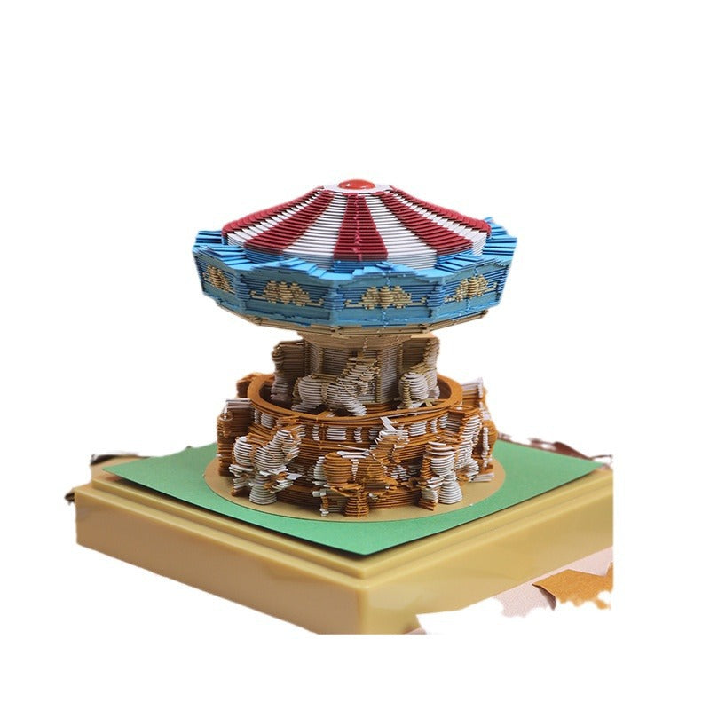2025 Harry Potter Hogwarts Castle Calendar 3D Art Memo Pad Sticky Notes For Christmas Gift