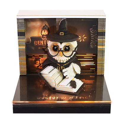 2027 Harry Potter Hogwarts Castle Calendar 3D Art Memo Pad Sticky Notes
