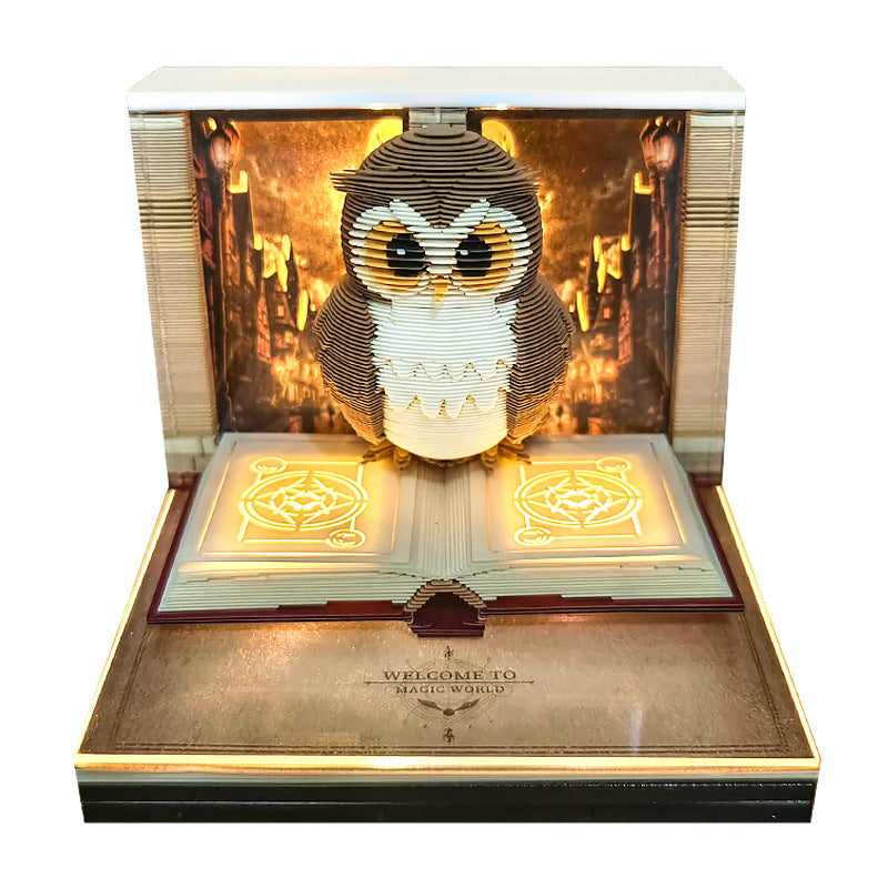 2027 Harry Potter Hogwarts Castle Calendar 3D Art Memo Pad Sticky Notes