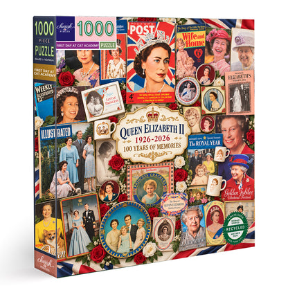 Queen Elizabeth II 100 Years of Memories 1000-Piece Jigsaw Puzzle