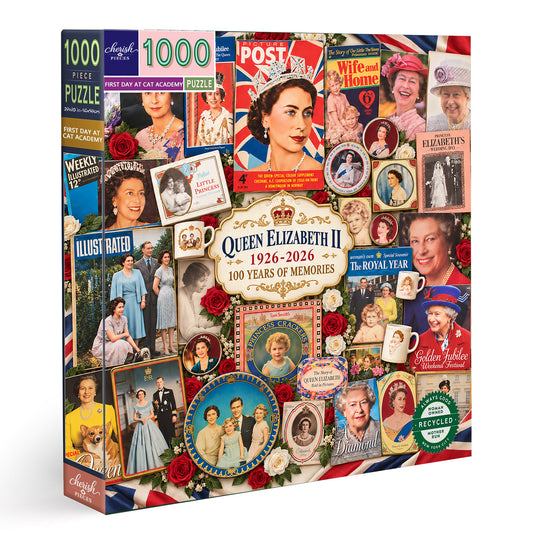 Queen Elizabeth II 100 Years of Memories 1000-Piece Jigsaw Puzzle