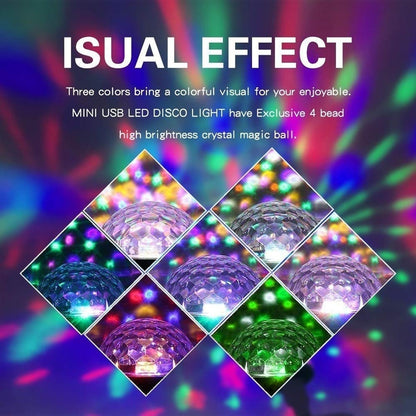 Plug & Play RGB Mini USB Disco Light for Phones – LED Party & Atmosphere Light