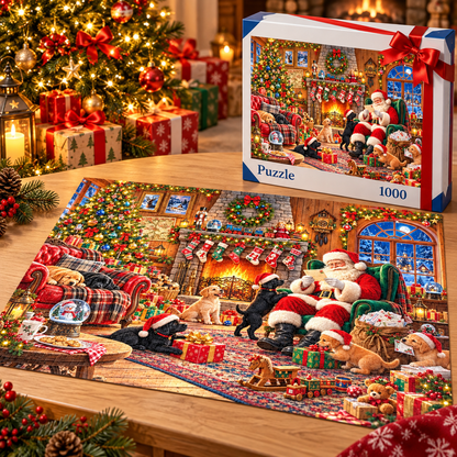 Christmas Puppies - 1000 Piece Jigsaw Puzzle