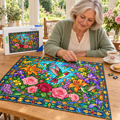 Hummingbird Garden - 500/1000 Piece Puzzle