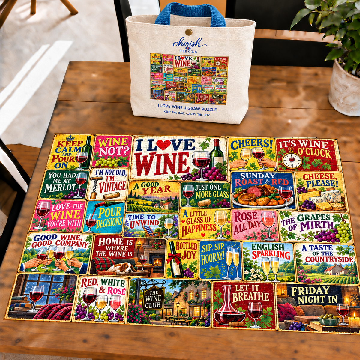 I Love Wine – 1000 Piece Jigsaw Puzzle