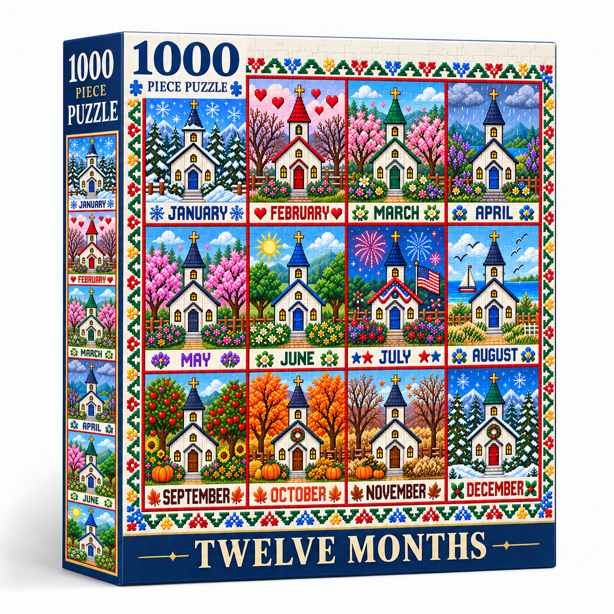 A Year of Blessings Church 1000 Jigsaw Puzzle