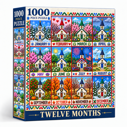 A Year of Blessings Church 1000 Jigsaw Puzzle