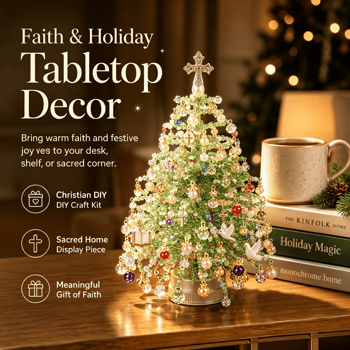 🎄 DIY Beaded Christmas Tree Kit – Create Your Own Sparkling Holiday Decoration - Limited Time 50% OFF