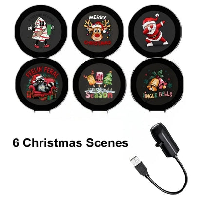 🎄🌟 Christmas Projection Night Light-Plug & Play HD Christmas Projector🎅