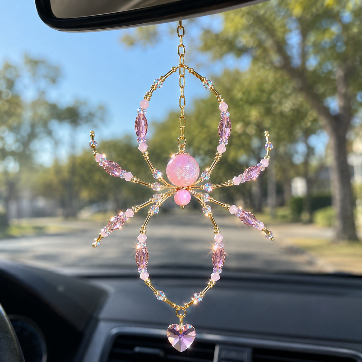 ✨Sparkling handmade spider suncatcher
