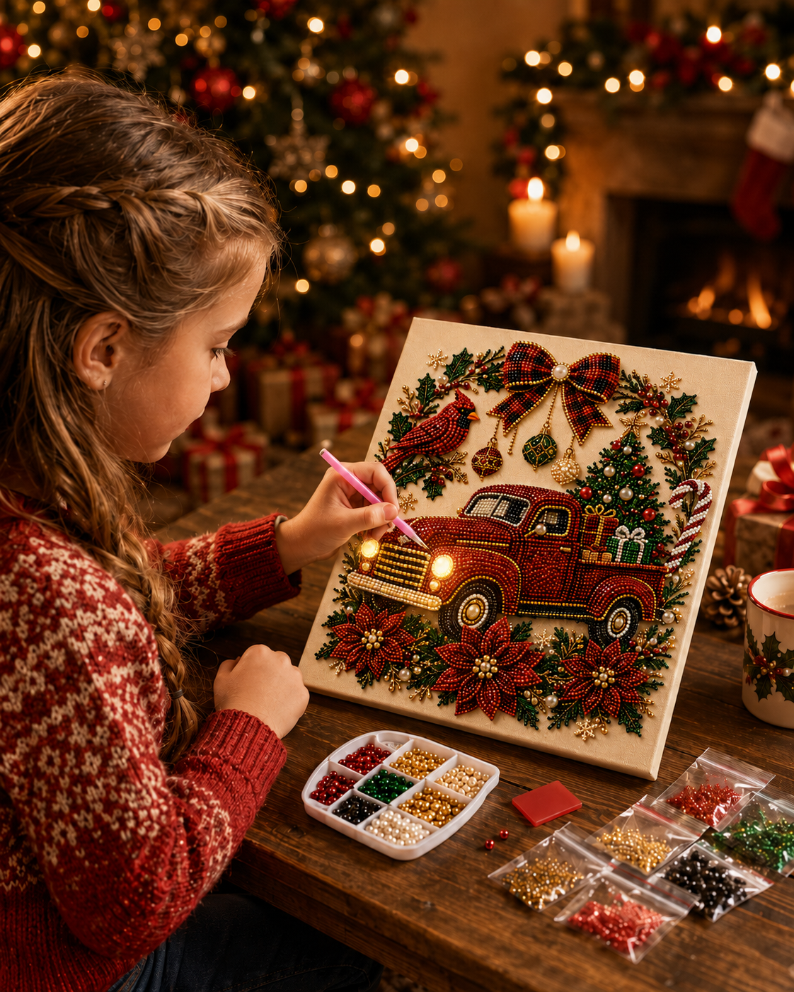 Last day—save 49% instantly! 👻✨ DIY Handmade Christmas Pearl Kit