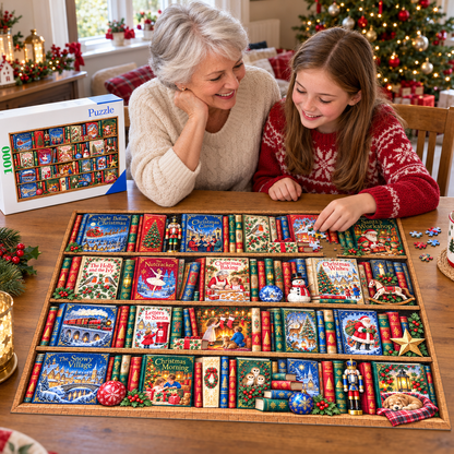 The Christmas Library-1000 Piece Jigsaw Puzzle