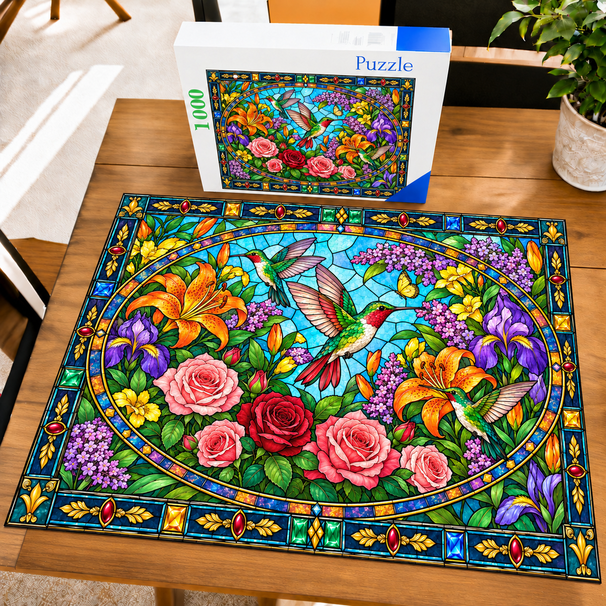 Hummingbird Garden - 500/1000 Piece Puzzle