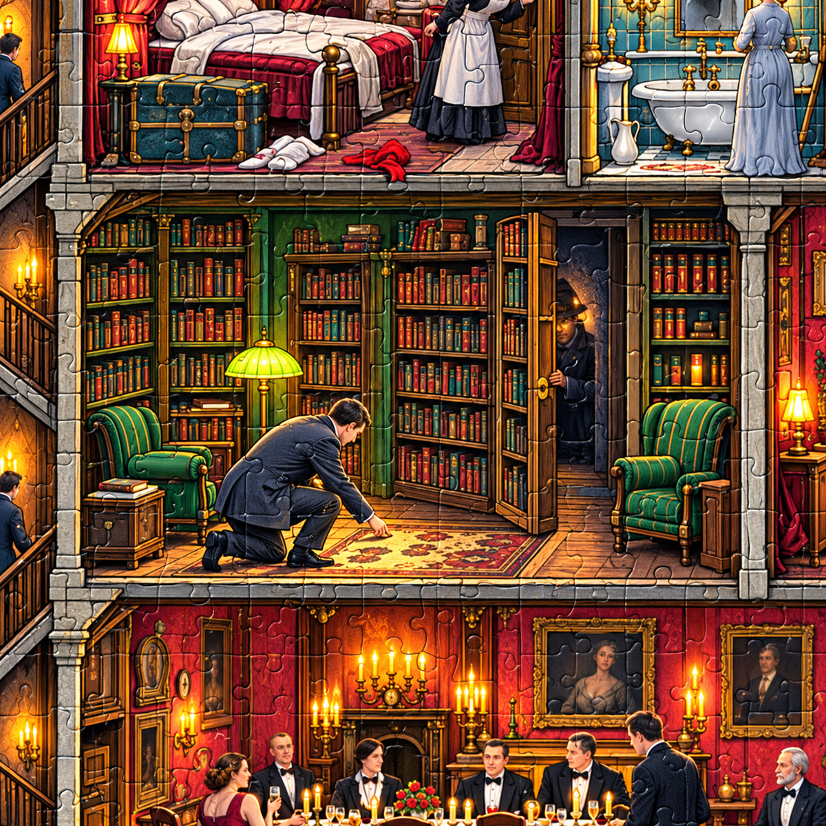 The Missing Guest – 1000-Piece Haunted Manor Jigsaw Puzzle