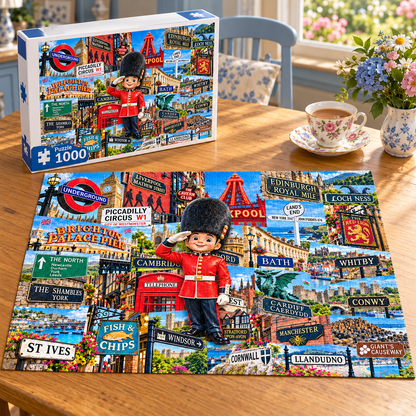 Signs Across Britain — 500/1000-Piece Jigsaw Puzzle