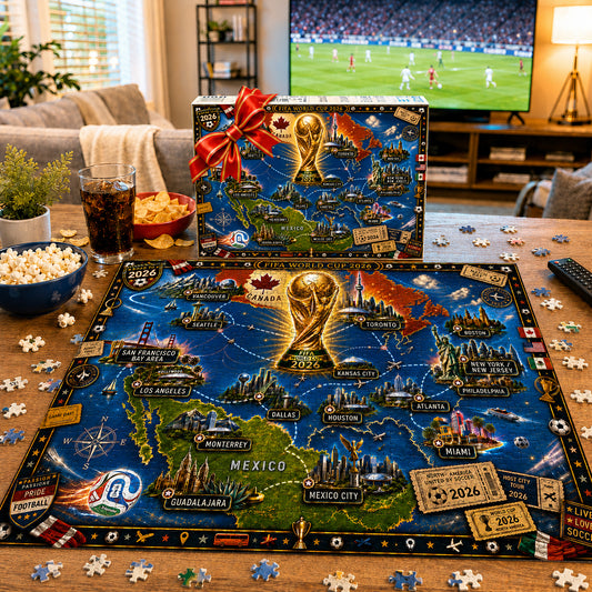 2026 World Cup Host Cities Journey - 500/1000 Piece Jigsaw Puzzle
