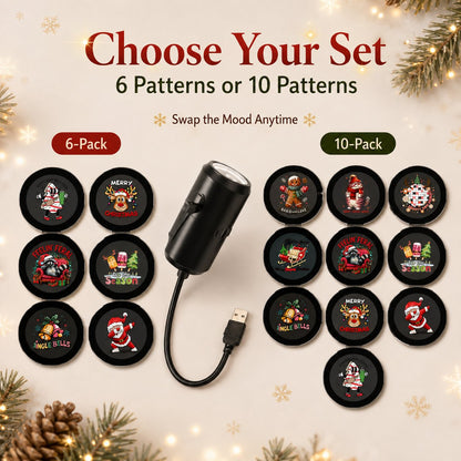 🎄🌟 Christmas Projection Night Light-Plug & Play HD Christmas Projector🎅