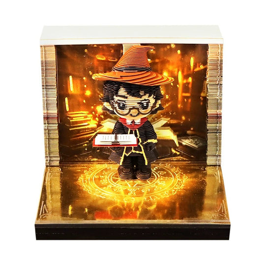 2027 Harry Potter Hogwarts Castle Calendar 3D Art Memo Pad Sticky Notes