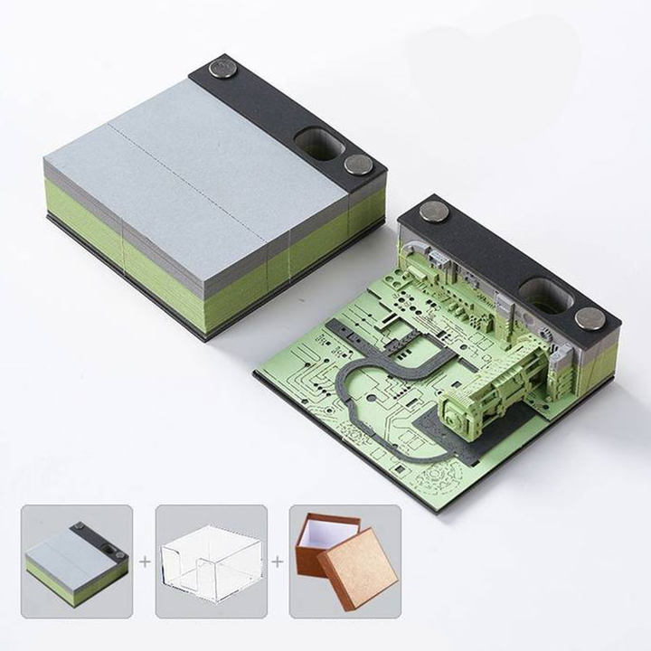 2025 Harry Potter Hogwarts Castle Calendar 3D Art Memo Pad Sticky Notes For Christmas Gift