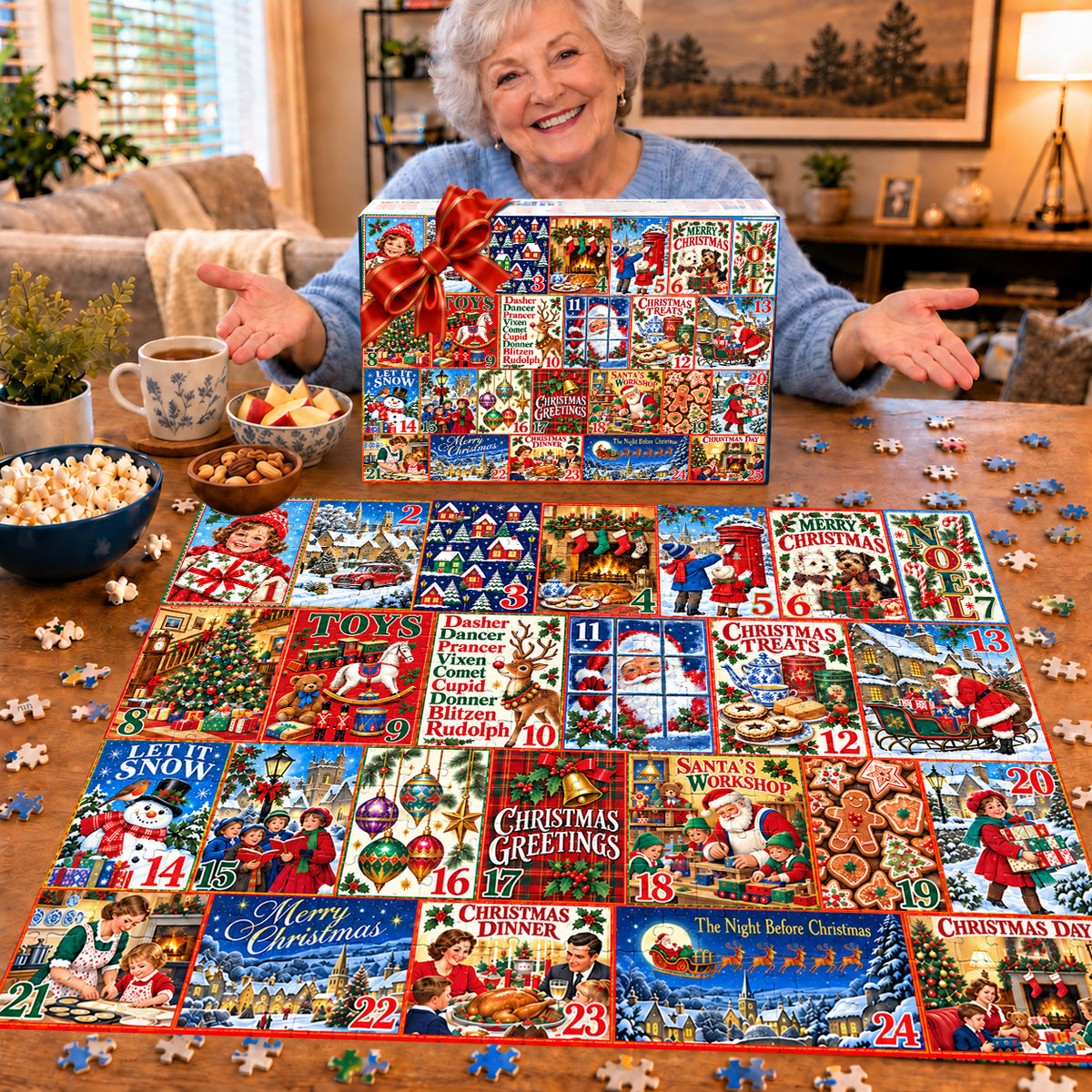 Christmas Calendar - 1000 Piece Jigsaw Puzzle
